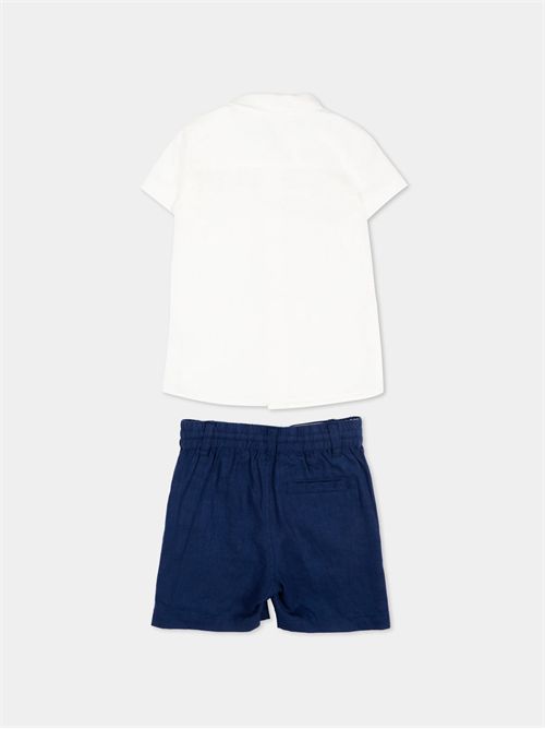 Completo elegante bianco blu TRUSSARDI JEANS | TIP26158CL/4SWHITE/BL.E